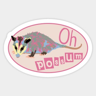 Oh Possum Sticker